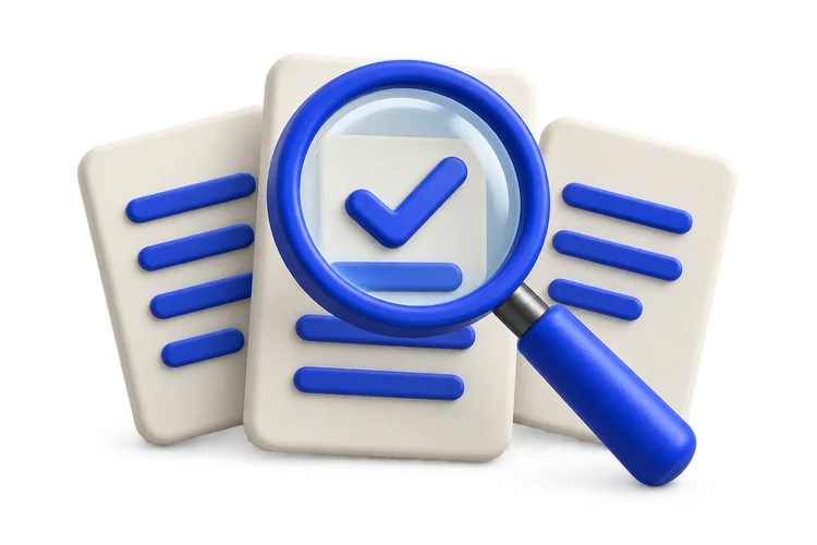 Magnifying glass finds an answer in knowledge base documents
